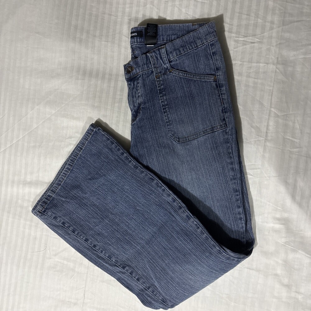 DKNY Jeans Women’s Size 13 Blue Denim Straight Leg Mid Rise Stretch Casual